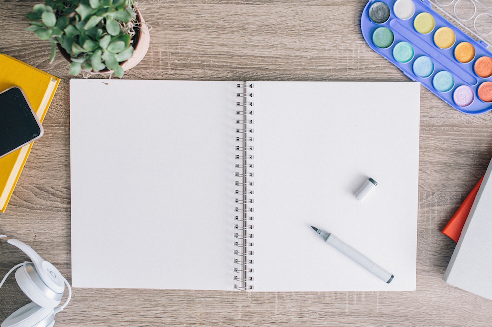planning with notebook