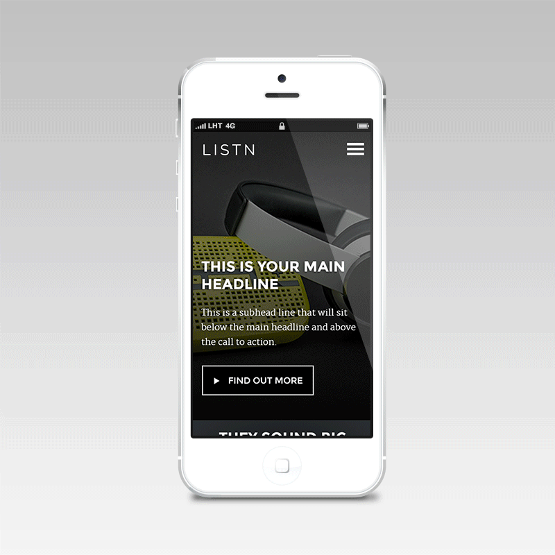 Long Scrolling Mobile First Design