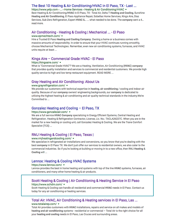 SERP Example 3