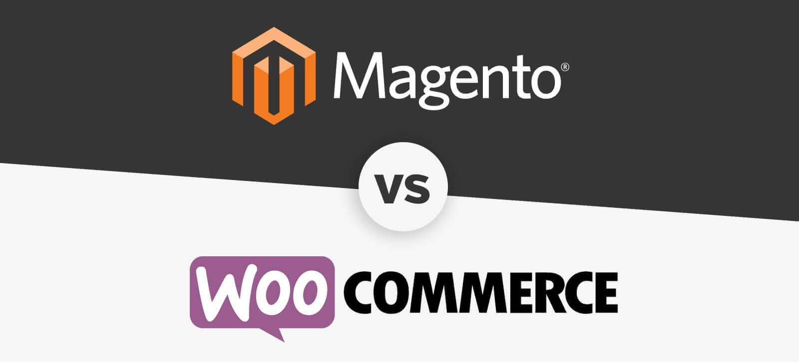 Image of WooCommerce and Magento Logos