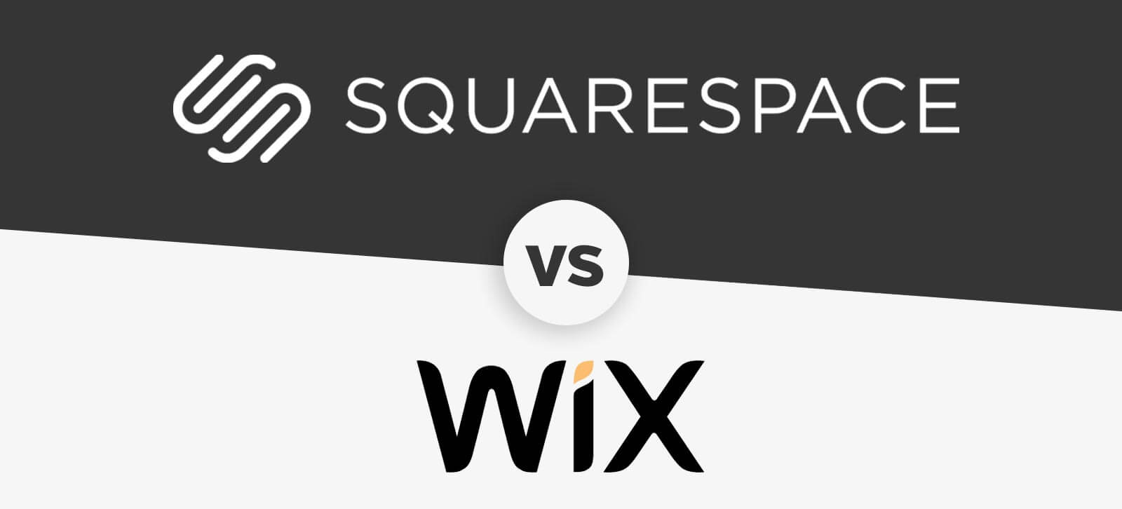 Image of Squarespace and Wix logos